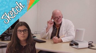 Sketch: ongemakkelijkheid bij de schoolarts