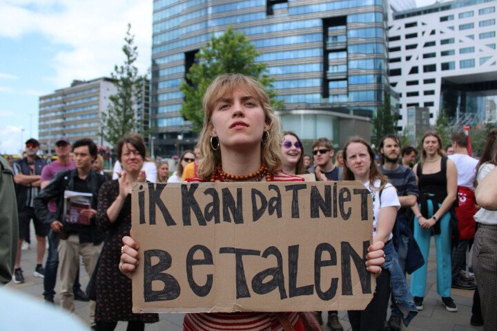 Zo verliep het protest tegen de langstudeerboete: '3000 euro op je muil'