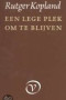 Boekcover Een lege plek om te blijven