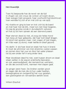 Fonkelnieuw Gedichtbespreking Nederlands Het Huwelijk, Willem Elsschot. (4e GR-41