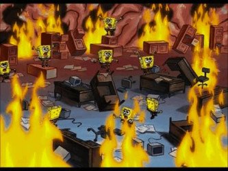 Scholieren hebben Spongebob-hersenen
